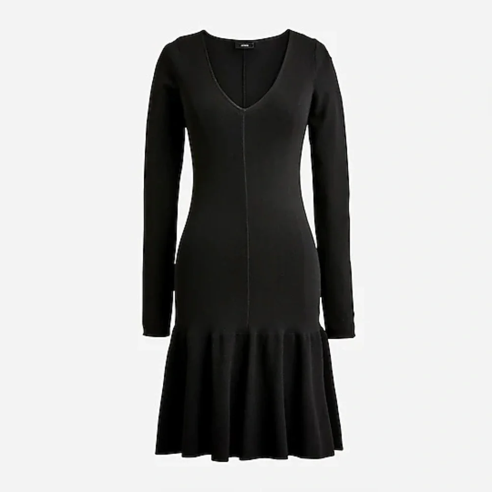 J Crew Ruffle Hem Sweater Dress (NEW!) - Picture 1 of 2